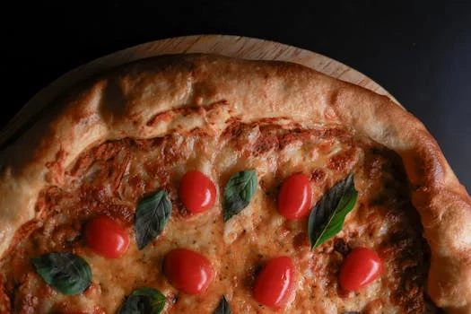 classic margherita pizza with fresh basil